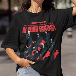 Graphic ATEEZ World Tour 2025 In Your Fantasy Tshirt, Ateez Shirt, Ateez Tour Shirt Ateez Kpop Shirt, ATEEZ Golden Hour Shirt Gift For Atiny
