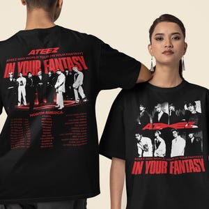 ATEEZ 2025 World Tour In Your Fantasy T-shirt, Ateez Shirt Kpop Ateez Golden Hour Part 2 Shirt, Ateez Merch, Ateez Tour North America Shirt