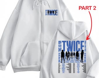 TWICE ポップアップ　フードジップ　パーカー TWICE ポップアップ フードジップパーカー TWICE ポップアップ フード