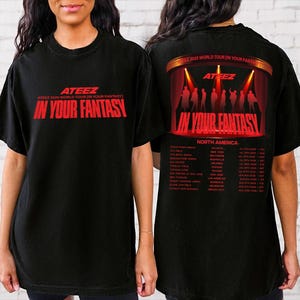 Ateez Tour in North America Shirt, Ateez Tour Shirt, ATEEZ World Tour In Your Fantasy Shirt, Ateez Shirt Kpop Ateez Golden Hour Ateez Hoodie