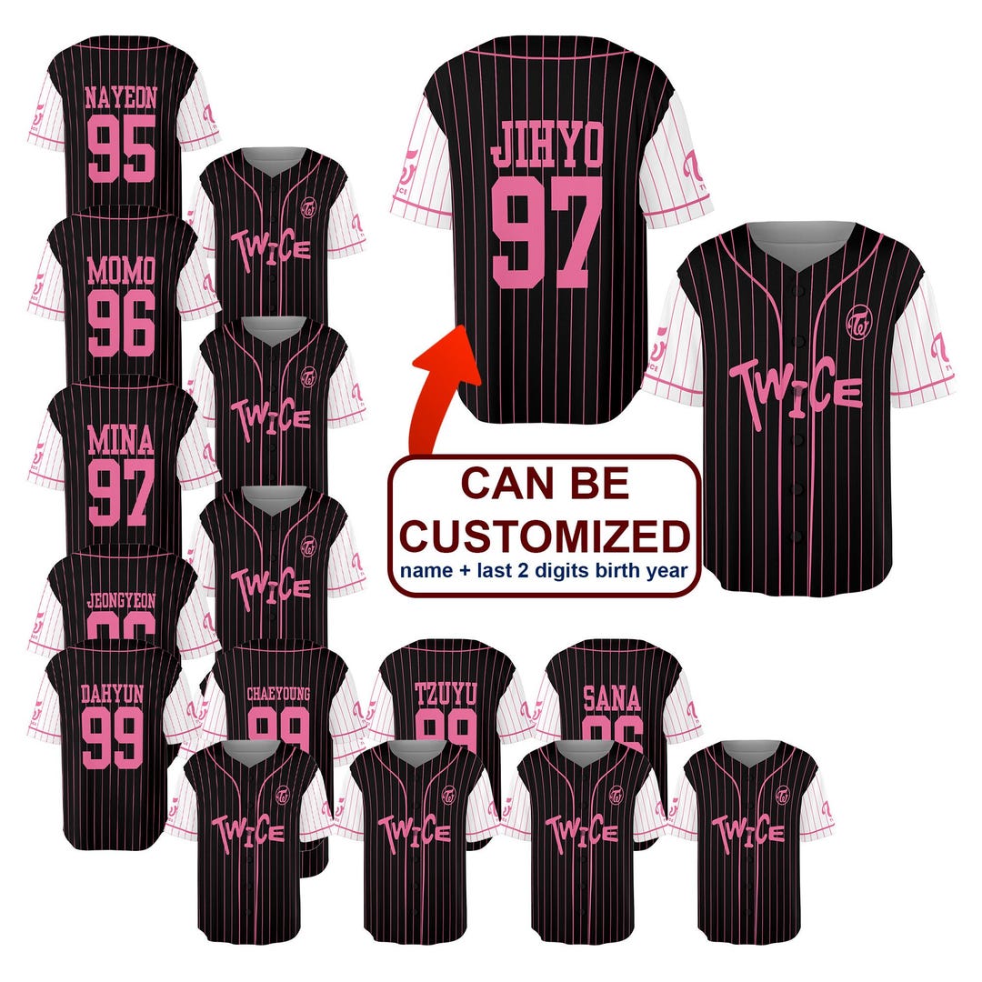 TWICE BASEBALL UNIFORM  9ROUND チェヨン TWICE Home 9round Pop Up Store Limited Chaeyoung Baseball
