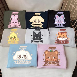 ATEEZ Aniteez Sweatshirt, Ateez World Tour in Your Fantasy T-Shirt, Ateez The World Ep.Fin Will Album Shirt, Cute Ateez Hoodie Ateez Members
