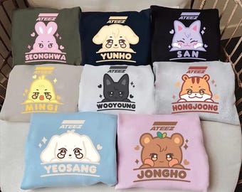 ATEEZ Aniteez Sweatshirt, Ateez World Tour in Your Fantasy T-Shirt, Ateez The World Ep.Fin Will Album Shirt, Cute Ateez Hoodie Ateez Members