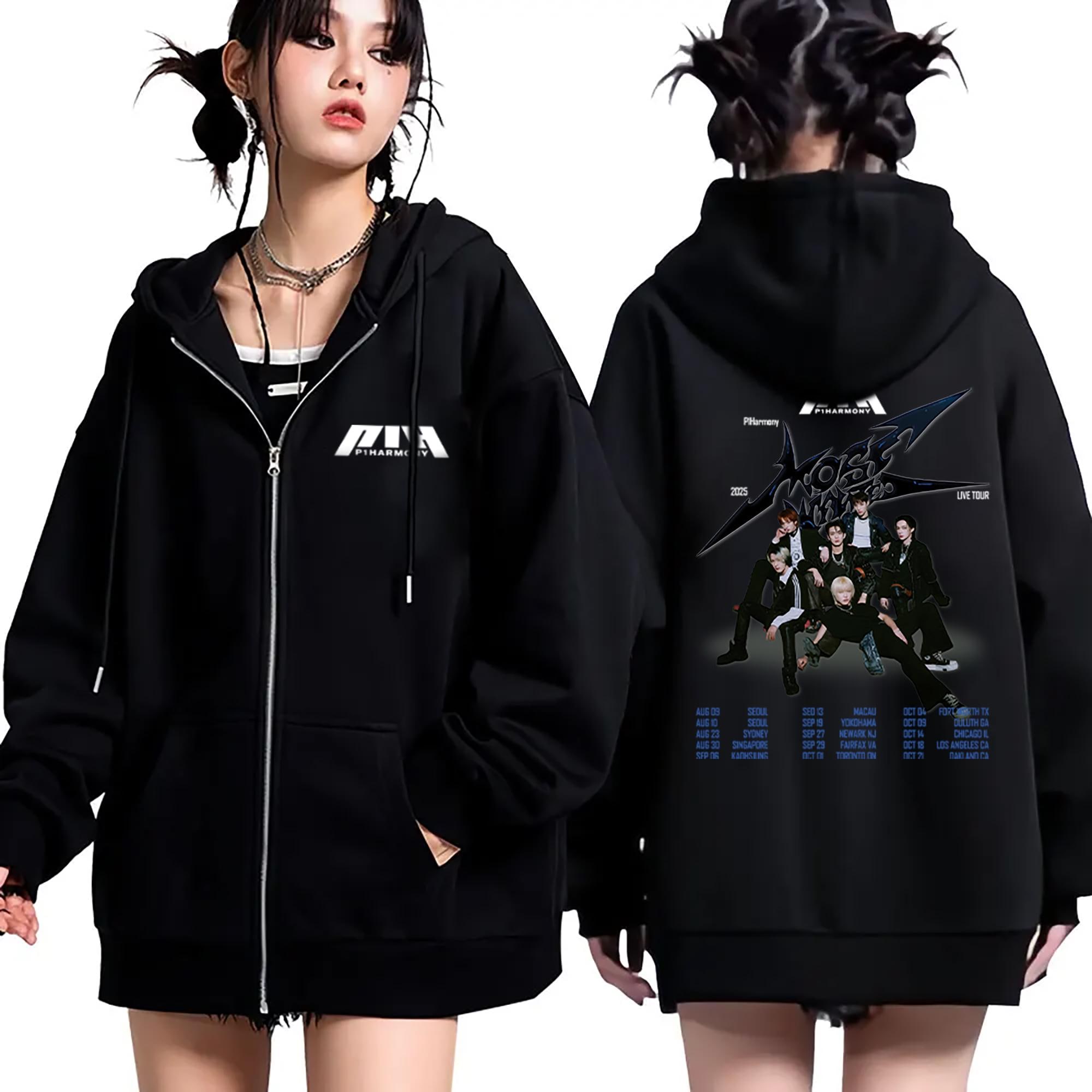 P1harmony Live Tour 2025 Zip Hoodie, P1harmony Duh! Album