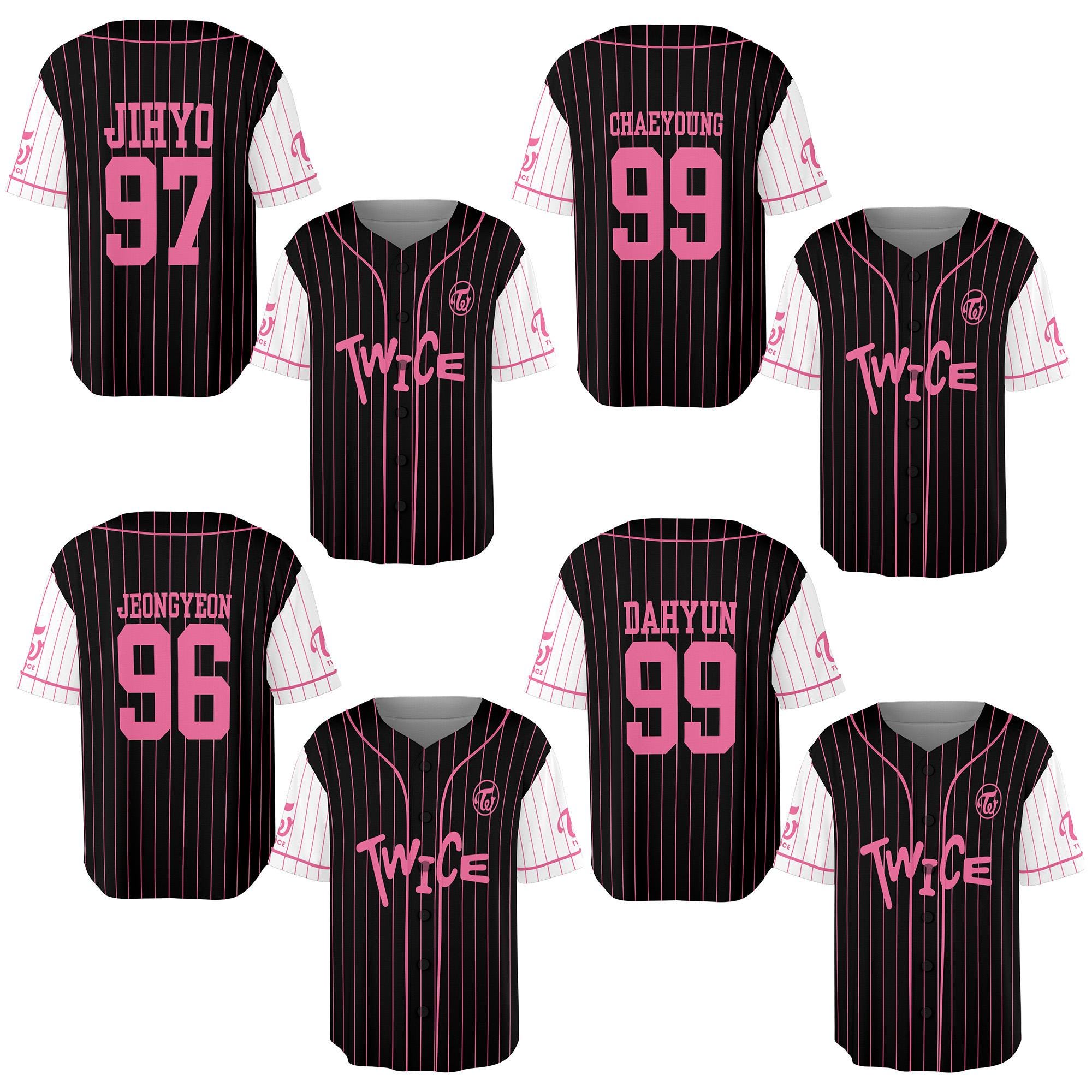 TWICE Kpop Unisex Baseball Jersey, Custom Twice Jersey, Gift