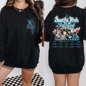 Xdinary World Tour 2025 Heroes Beautiful Mind Shirt, Kpop Xdinary Heroes Shirt, Xdinary Heroes Merch Xdinary Heroes Tour Hoodie Sweatshirt