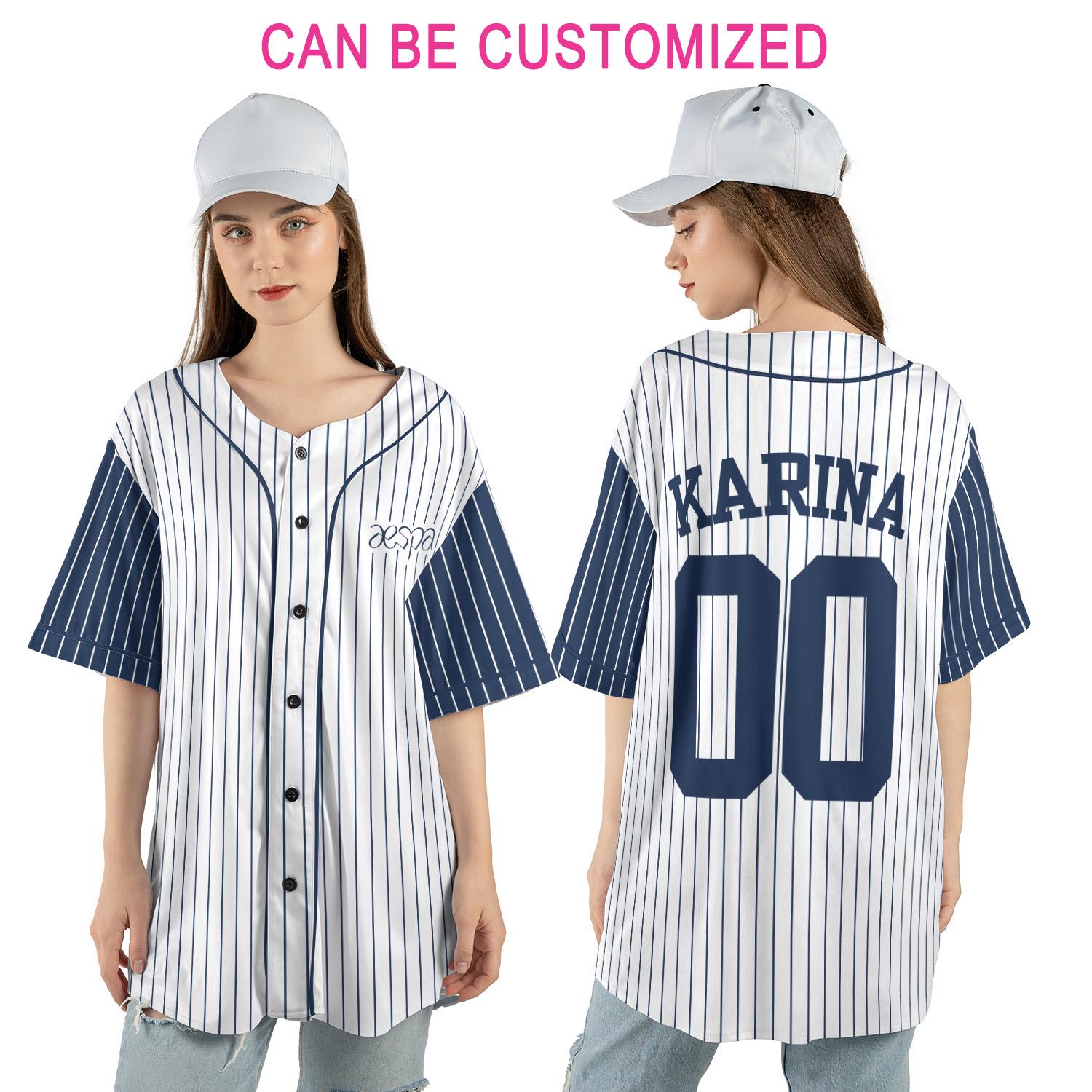 Aespa Unisex Baseball Jersey, AESPA Synk Parallel Line Tour, Aespa