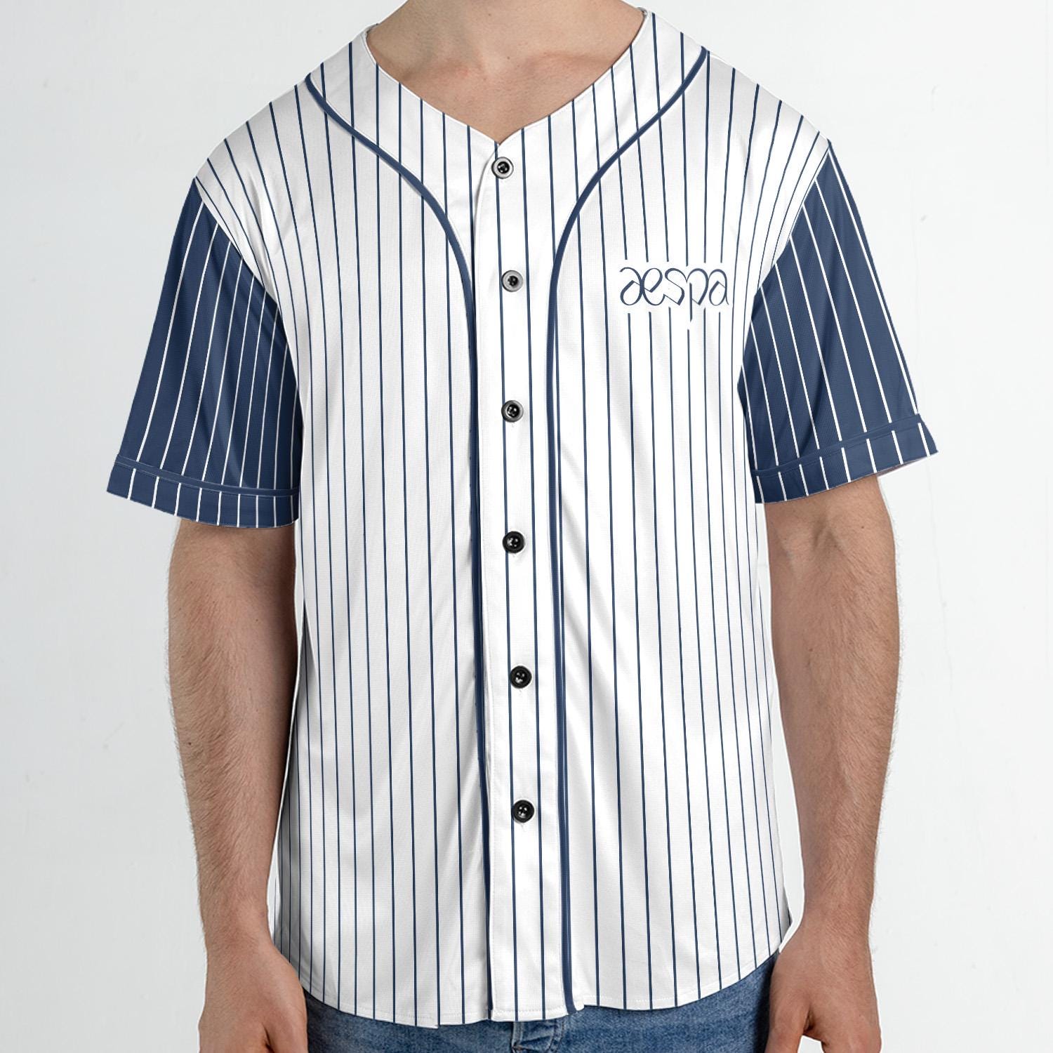 Aespa Unisex Baseball Jersey, AESPA Synk Parallel Line Tour, Aespa