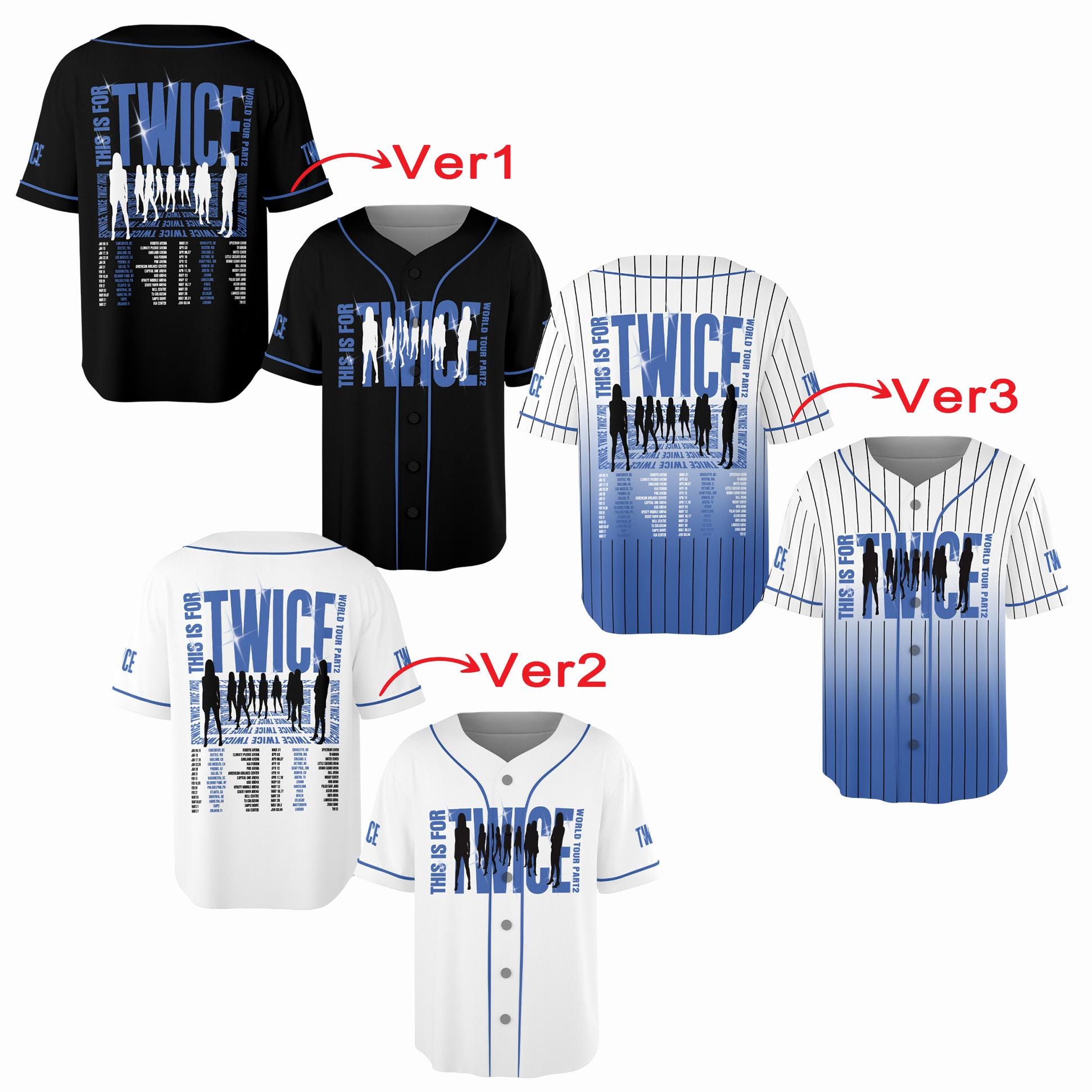 Twice Baseball Jersey - Etsy