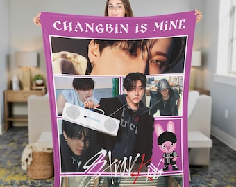 Changbin Is Mine Blanket, Gift For Stay Fandom, Stray Kids K-Pop Blanket, Bedroom Bedding, Changbin Stray Kids Merch