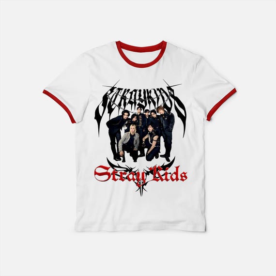 Stray Kids Dominate World Tour Unisex Ringer T-shirt, Stray Kids
