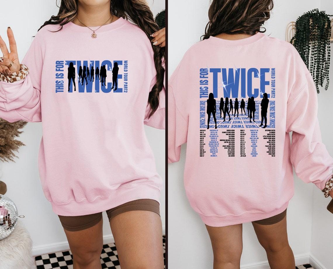 Twice This is for World Tour Part 2 T-shirt, Four Twice Shirt