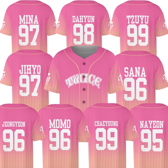 This is for TWICE Unisex Baseball Jersey, Customized Twice Jersey