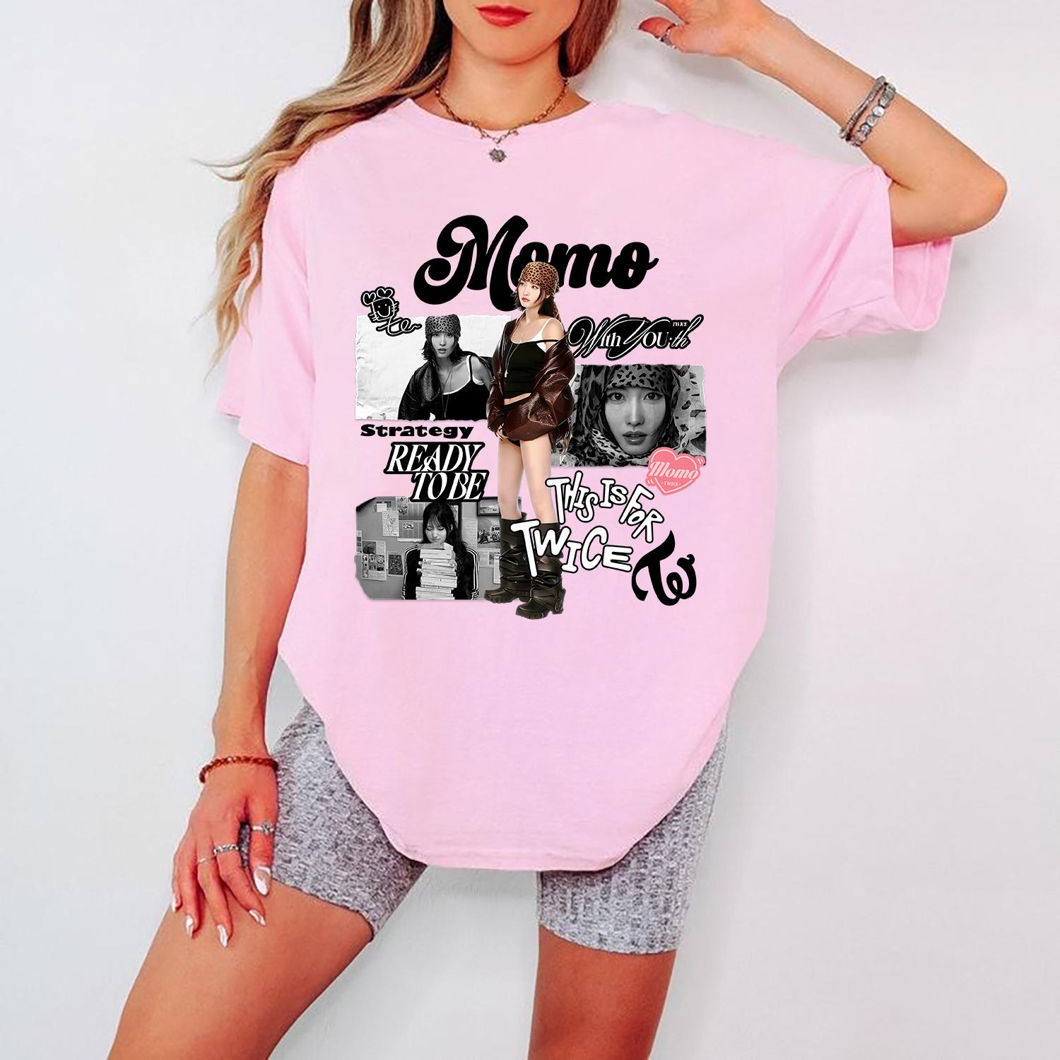 TWICE モモ MOMO THIS IS FOR TOUR Tシャツ L Twice Momo T-shirt, Twice This is for Shirt, Twice World Tour 2026