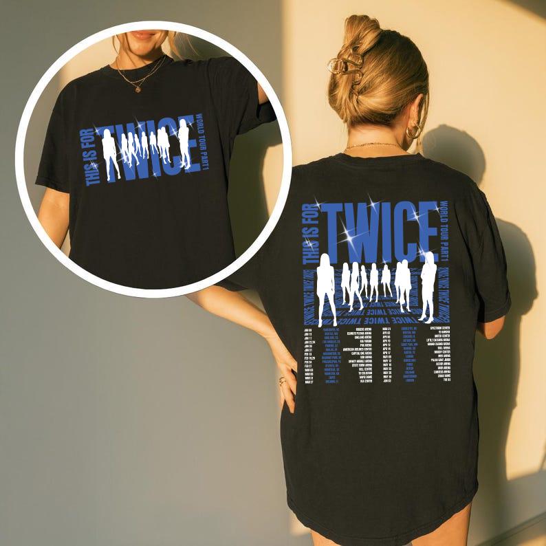 TWICE THIS IS FOR TOUR Tシャツ Lサイズ SANA 2枚 T-SHIRT〈BLACK〉【L】/ SANA / TWICE『THIS IS FOR』 – JYP
