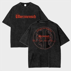 Classic Ubermensch Gdragon World Tour 2025 Phase 3 Mineral Washed Tee, Kpop GDragon Tour Shirt, GDragon Übermensch Mineral Washed T-Shirt