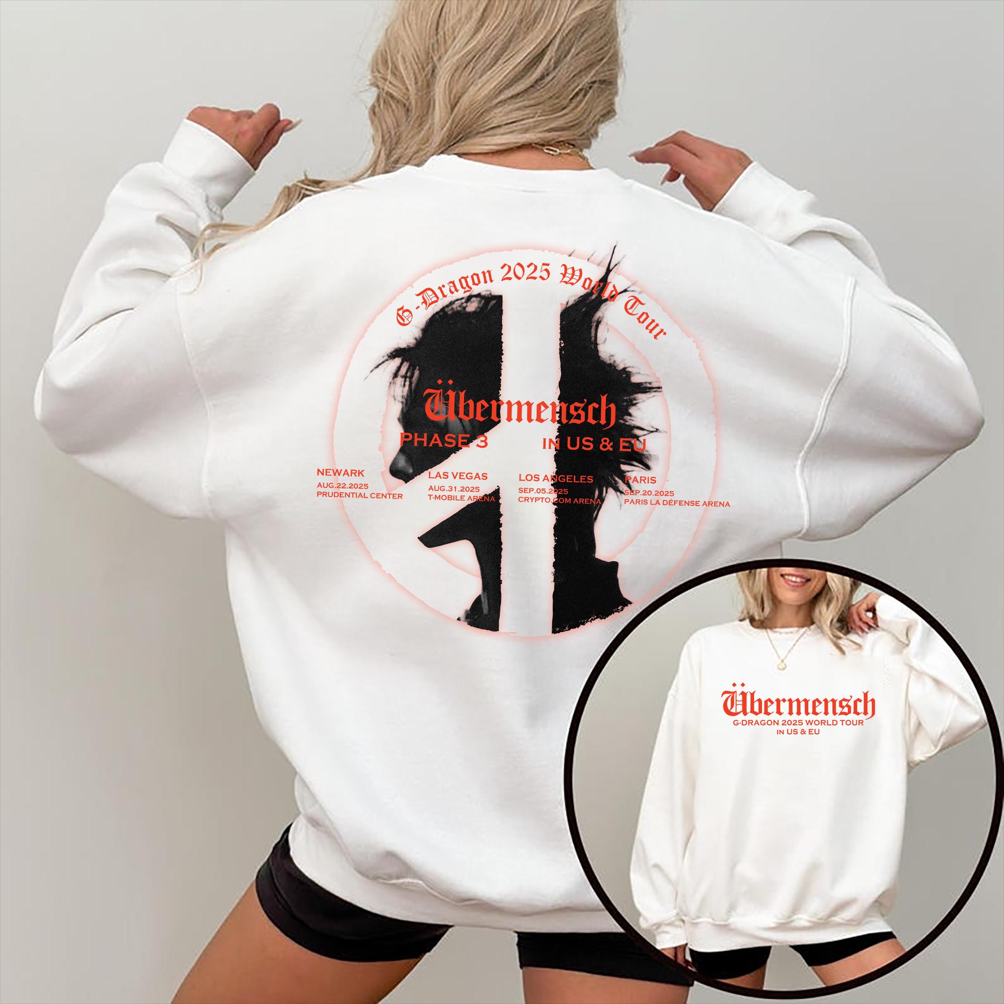 G-Dragon ウィーバーメンシュ Tシャツ Lサイズ　フォトカード付き G-DRAGON Übermensch USA限定Tシャツ フォトカード付き G-DRAGON