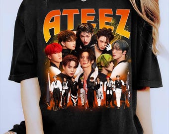 ATEEZ 멋 Tシャツ ATEEZ World Tour MD the Fellowship Break the Wall Tshirt ATZ the