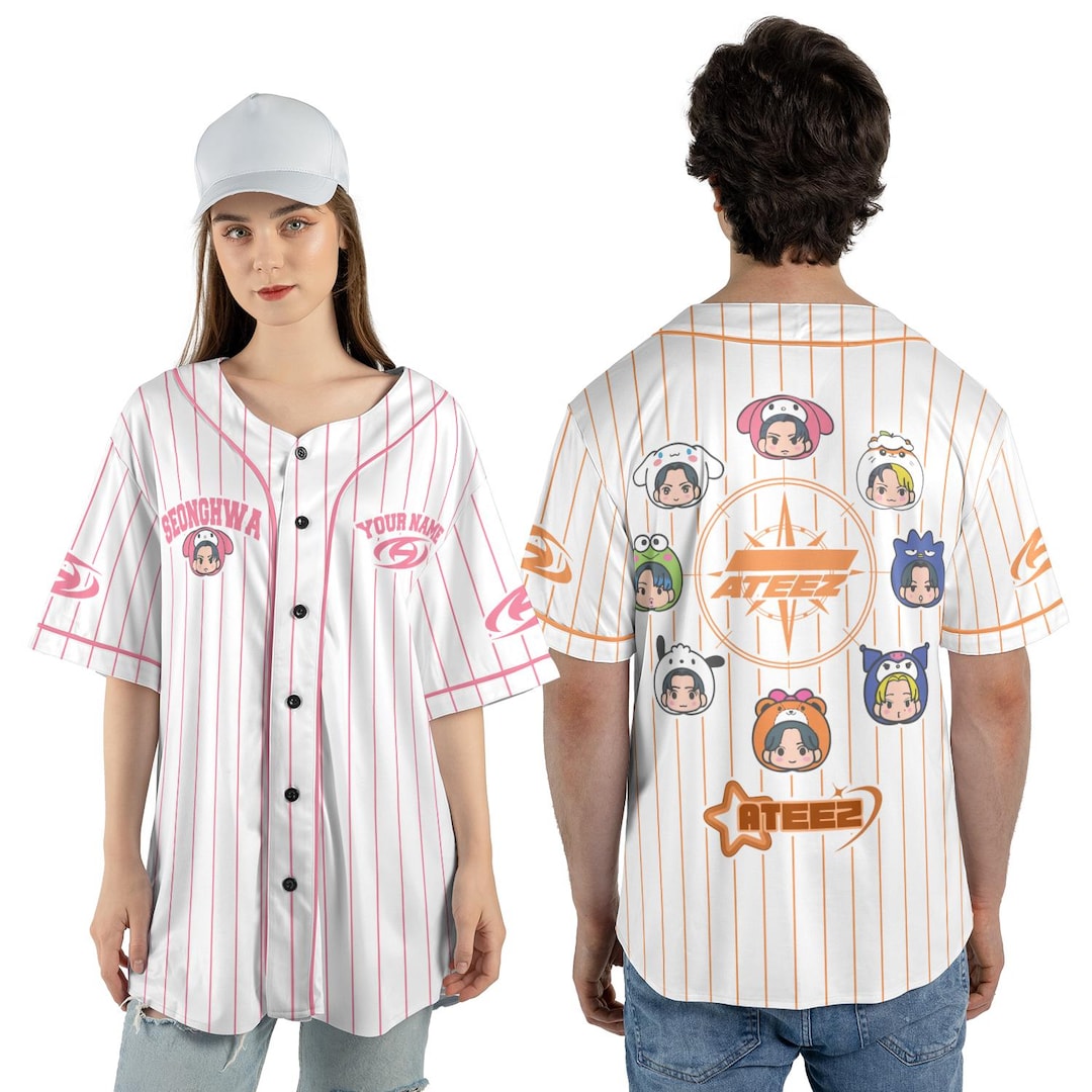 Custom Ateez Member Cute Unisex Jersey, Ateez Jersey, Ateez Merch