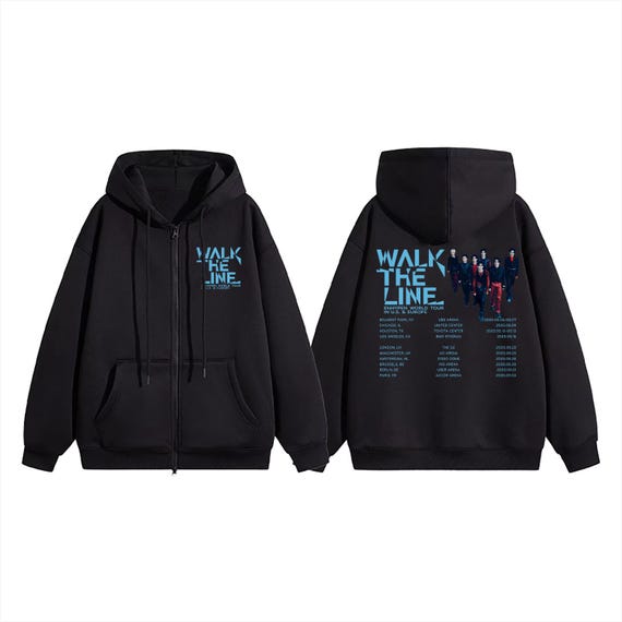 ENHYPEN Walk the Line World Tour Zip Hoodie, Enhypen Walk