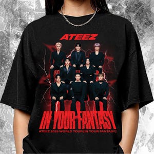 ATEEZ World Tour In Your Fantasy T-Shirt, Ateez Shirt, Kpop Ateez Golden Hour Part 3 Tshirt, Ateez Tour Shirt, Ateez World Tour in US Shirt