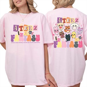 Niedliches ATEEZ In Your Fantasy Tour Tshirt, Ateez Shirt, Ateez World Tour 2025 T-Shirt, Ateez Merch, Ateez Tour Shirt, Ateez Mitglieder Kpop Fan Shirt