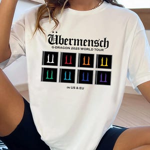 Retro Ubermensch Gdragon World Tour 2025 Phase 3 Tshirt, Kpop GDragon Tour Shirt, GDragon Übermensch T-Shirt, G-D Hoodie, GD Album Sweater