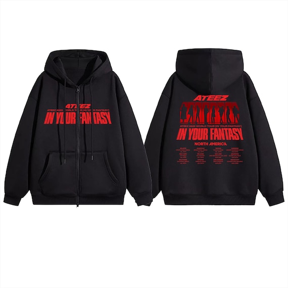 ATEEZ World Tour in Your Fantasy Zip Hoodie, Ateez Zip