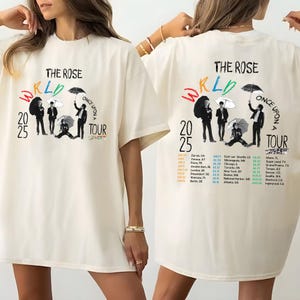 The Rose Once Upon AWRLD World Tour 2025 Shirt, The Rose WRLD Road Map, Kpop The Rose World Tour Shirt, The Rose Merch, The Rose Tour Hoodie
