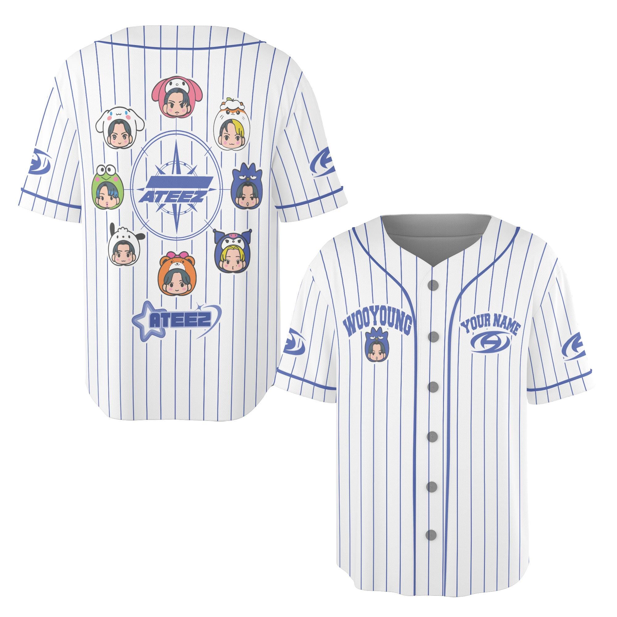 Custom Ateez Member Cute Unisex Jersey, Ateez Jersey, Ateez Merch