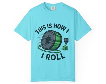 3D Printer Filament Spool T-Shirt, Tech Enthusiast Gift for Maker, Engineer Graphic Tee