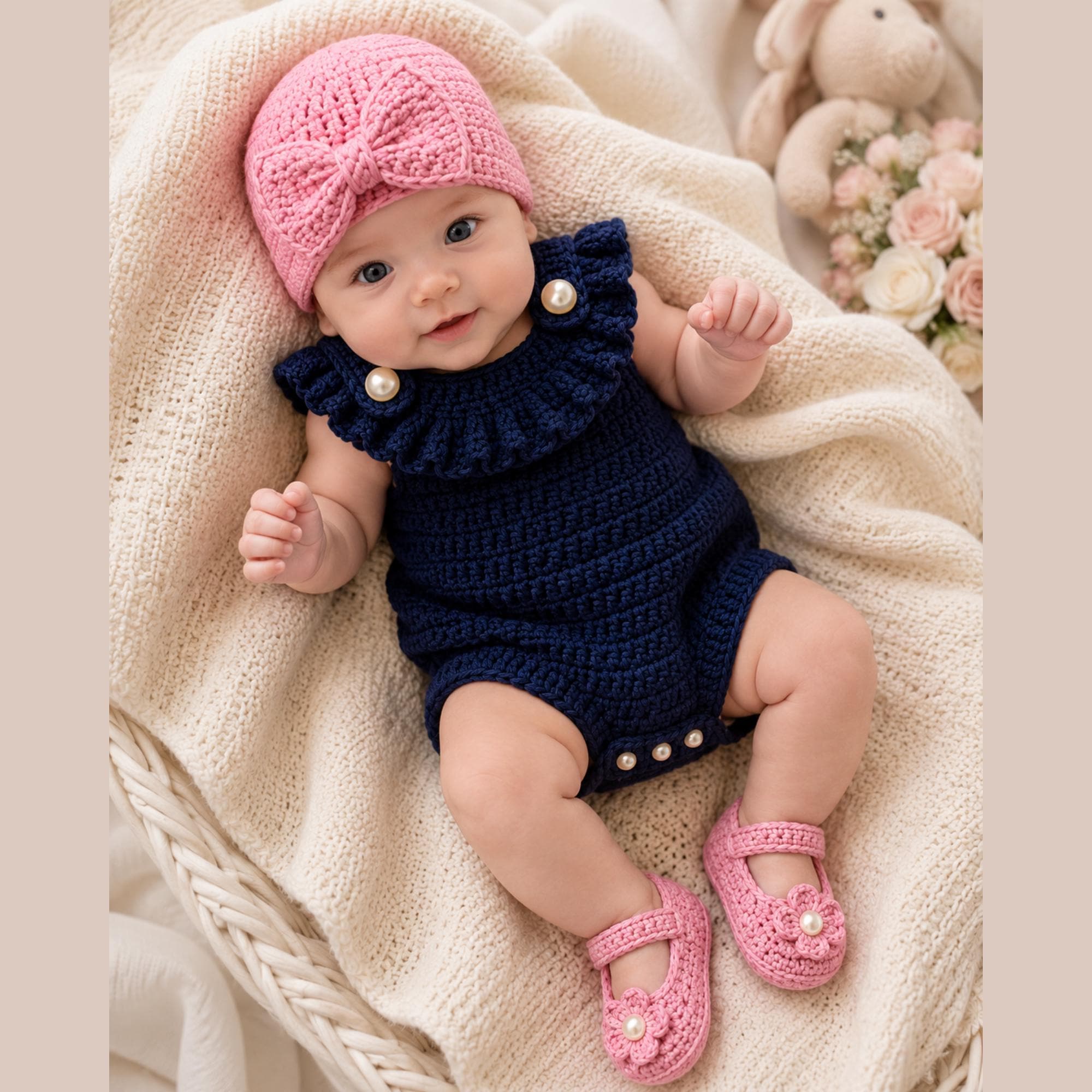 30 Baby Hat Crochet Patterns for Sweet Handmade Gifts and Everyday Warmth 13 Baby Girl Outfit Bundle with Pink Bow Beanie
