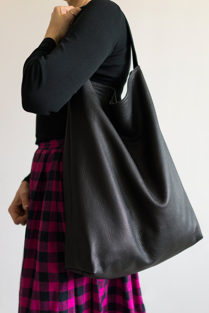 FOKS FORM Bi Bag 06, Minimal leather tote bag, handbag, tote bag, everyday bag, image 4