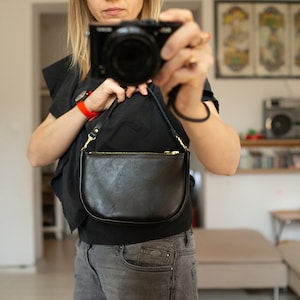 FOKS FORM Moon Bag 01, Small leather shoulder bag,small leather bag, crossbody bag, wedding clutch bag, leather purse, leather crossbody bag