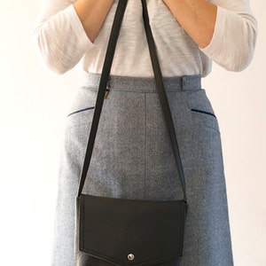 FOKS FORM Mi Bag 02 Minimal Leather Shoulder Bag Messenger - Etsy
