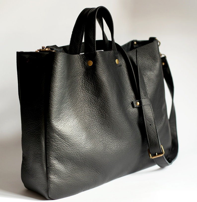 FOKS FORM Lea Bag 09 leather tote bag handbag shoulder bag | Etsy