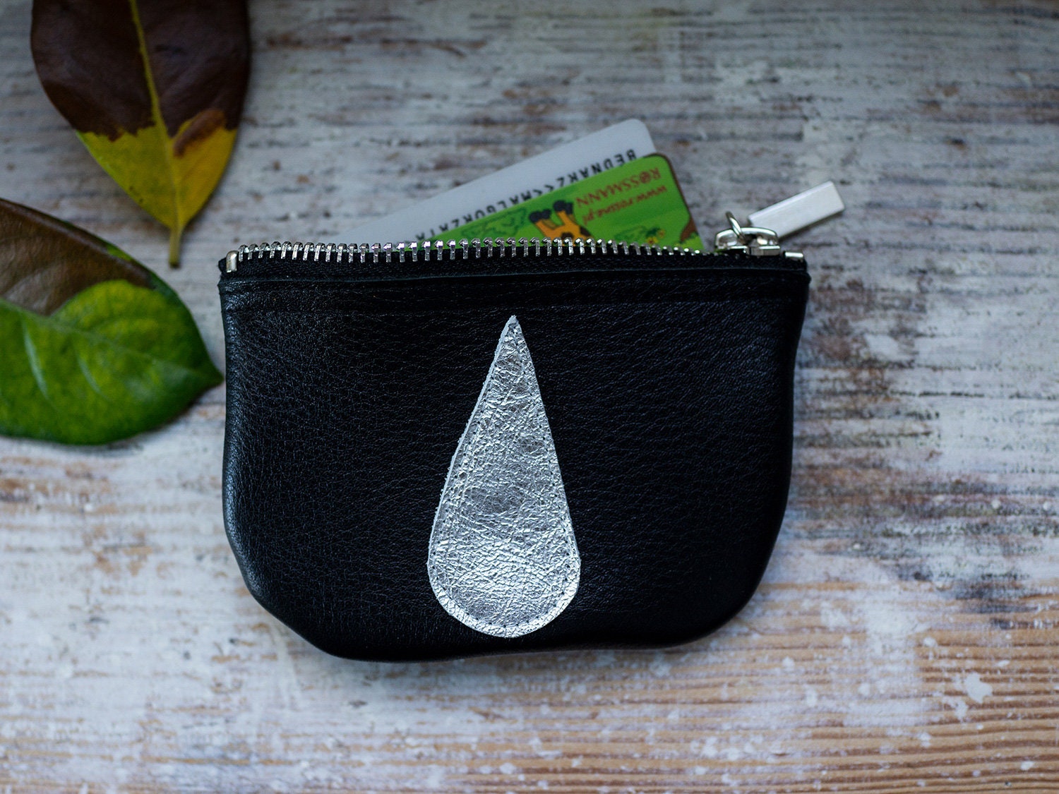 Coin 07,FOKS FORM, Coin Purse, Leather Keychain Wallet