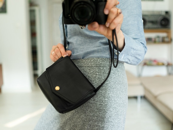 FOKS FORM Mi Bag 015 leather shoulder bag leather bag small crossbody bag black leather purse black leather crossbody purse structured bag