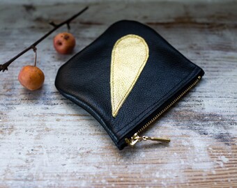 Coin 04,FOKS FORM, Coin purse,Leather Keychain Wallet,Leather Credit Card Wallet, Gift for her, Card Holder,Metro Card pouch, Gift under 20