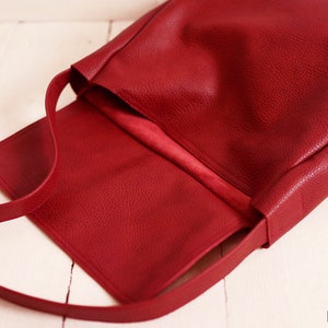 FOKS FORM Tote Bag 05, Minimal leather tote bag, handbag, shoulder bag, everyday bag, structured leather image 6
