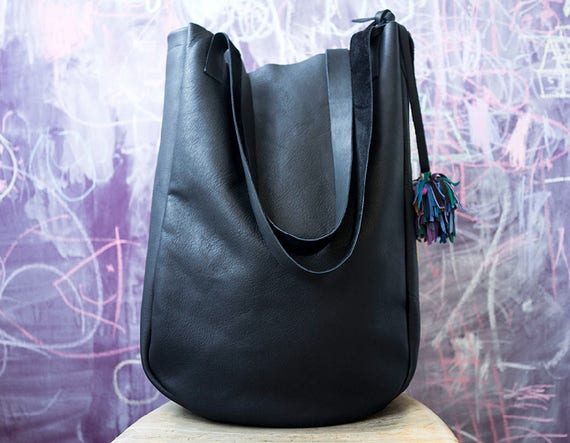 FOKS FORM Bi Bag 09 Leather Tote Bag Handbag Shoulder Bag | Etsy