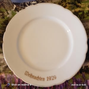 Vintage Porcelain Plate – Weihnachten 1929 – PMR Bavaria Jaeger & Co