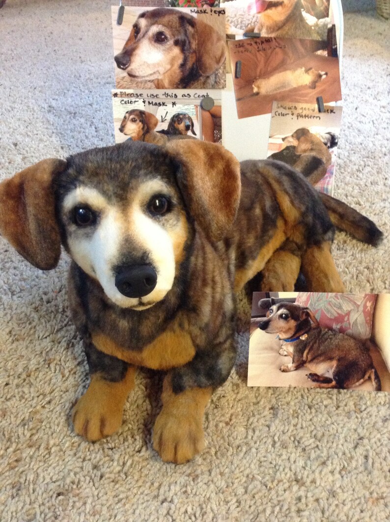 Realistic Plush Dog Replicas Etsy