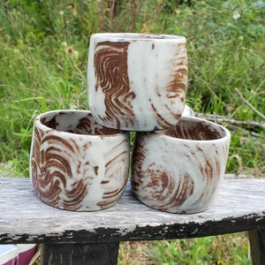 Small Succulent Planters | Swirly Small Planter | Tiny Handmade Planter | Succulent Pottery Planter | Small Handmade Planter