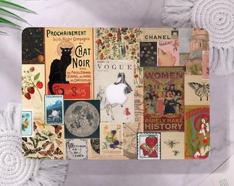 Retro Artistic Collage MacBook Case for MacBook Pro 14 A3434,MacBook Air 13/15" 2025,M5 M4 M3 M2 M1,Mac Pro 14/15/16",Apple Laptop Case,Gift