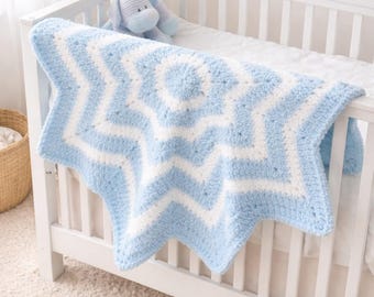 Star Shaped Baby Blanket Crochet Pattern