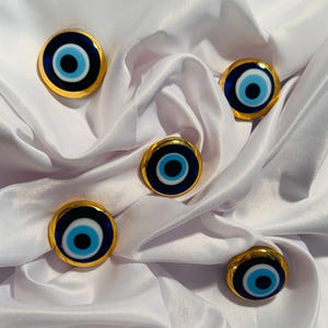 Kitchen Magnet – Evil Eye Magnet Bulk – Turkish Nazar Gift – Greek Eye Decor – House Protection –  Babyshower Favor – Cheap Indie Gift Idea