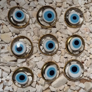 Handmade Evil Eye Magnet Bulk – Turkish Nazar Gift – Greek Eye Decor – House Protection –  Babyshower Favor – Cheap Indie Gift Idea