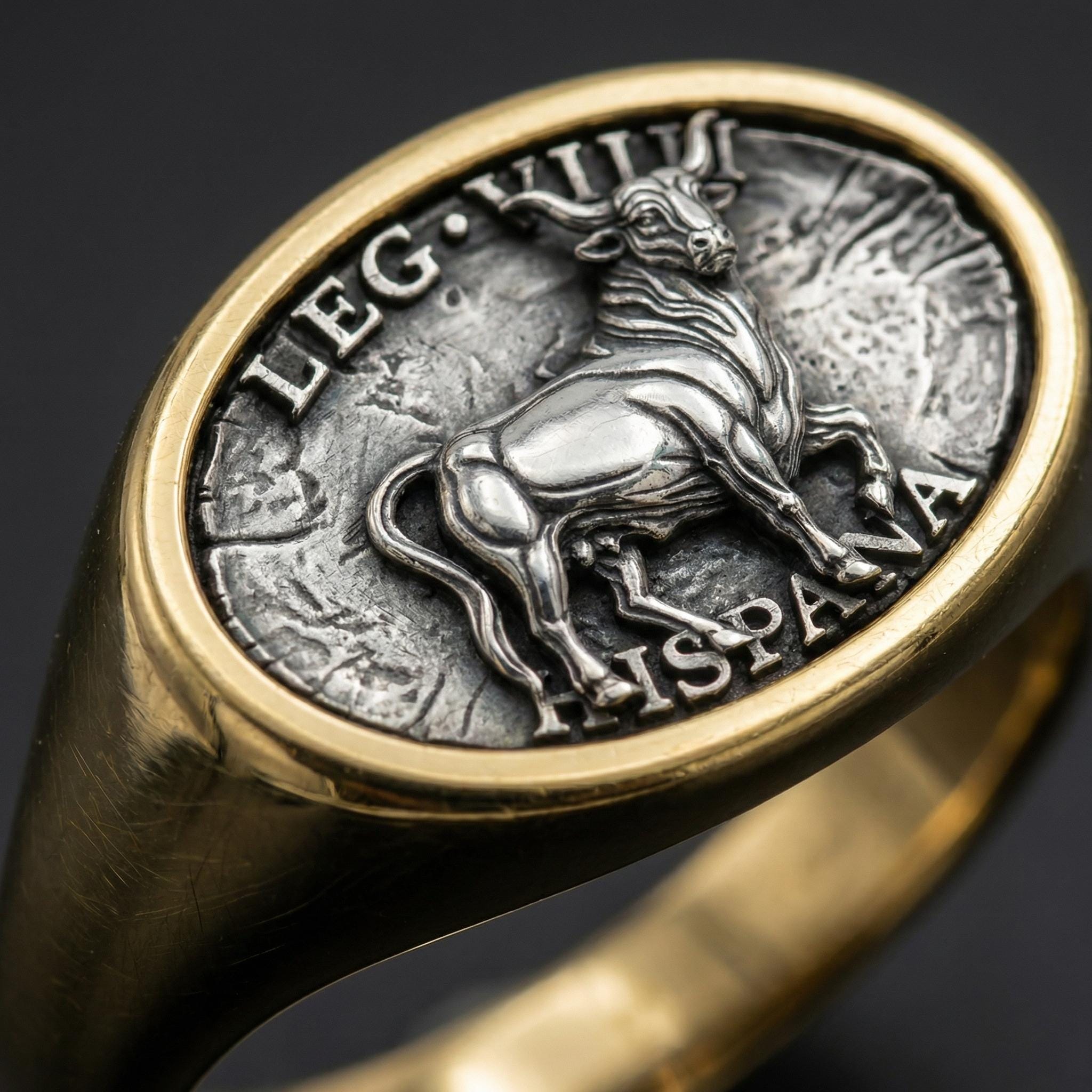 Roman Legion Ring 925 Silver – Bull Ring – Ancient Rome Ring – Warrior ...