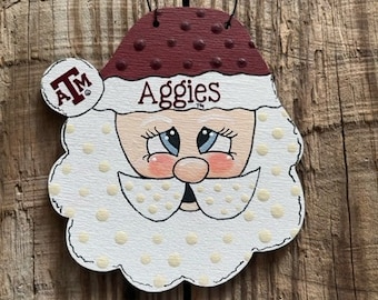 2081 Texas A&M Aggies Santa Christmas ornament